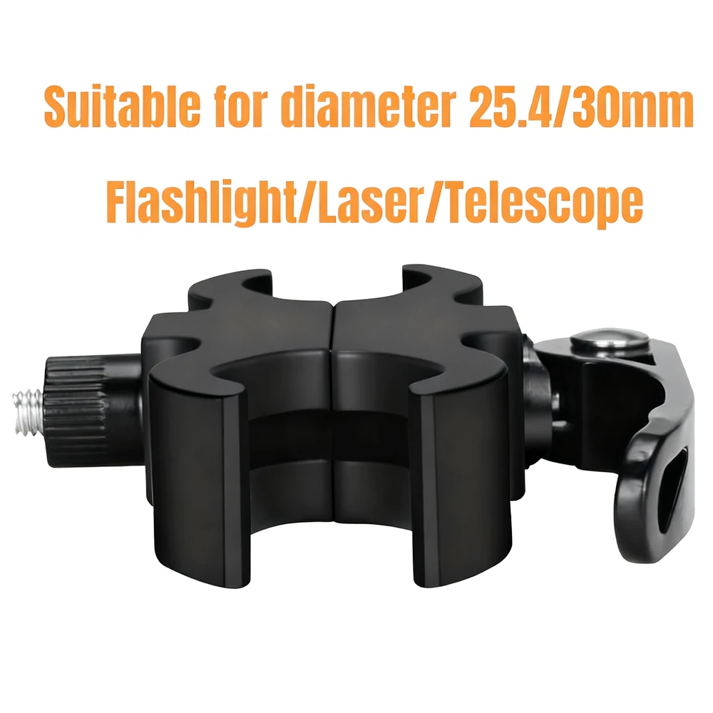 Qucik liberación linterna alcance montaje QD montaje linterna soporte abrazadera alcance Clip soporte caza arma accesorio - imagen 2