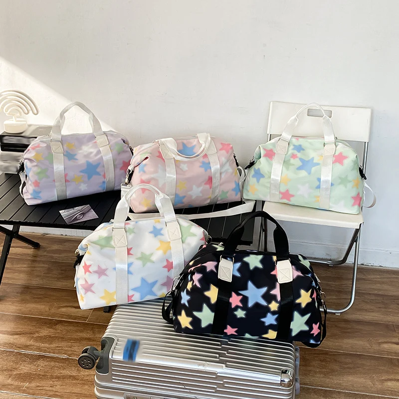 Bolsa de Yoga deportiva Star, bolsas de gimnasio y Fitness, bolso de viaje con bolsa de mano para senderismo al aire libre en seco y húmedo, cartera de mano para la noche - imagen 4