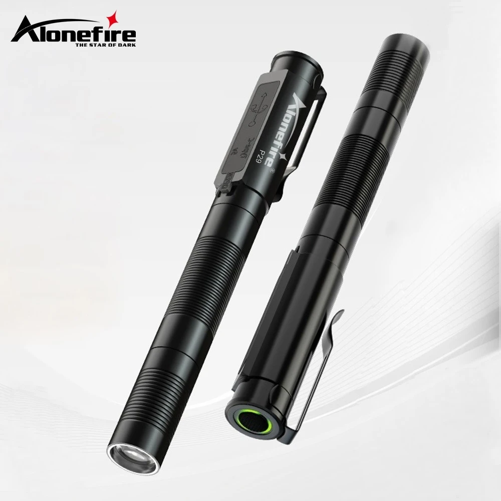 Mini lámpara de bolsillo con Zoom, linterna Led, linterna USB recargable, luz blanca, Camping, caminata, trabajo, iluminación de emergencia, antorcha de control