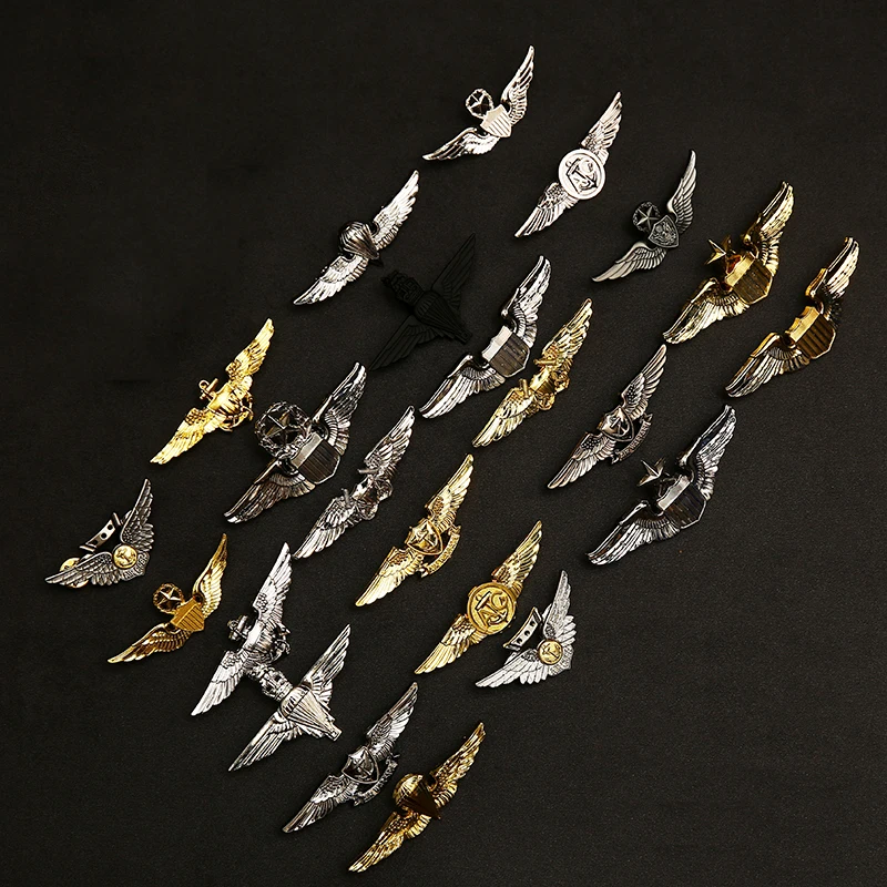 Insignia de vuelo, insignia de paracaídas para fanáticos del ejército, insignia decorativa, broche, insigniamemorativa, insignia de gorra de juego competitivo