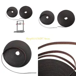 J1HC 2M 5M GT2 Cintura sincronización abierta 2 mm 9 mm ancho Fibra vidrio para Reprap