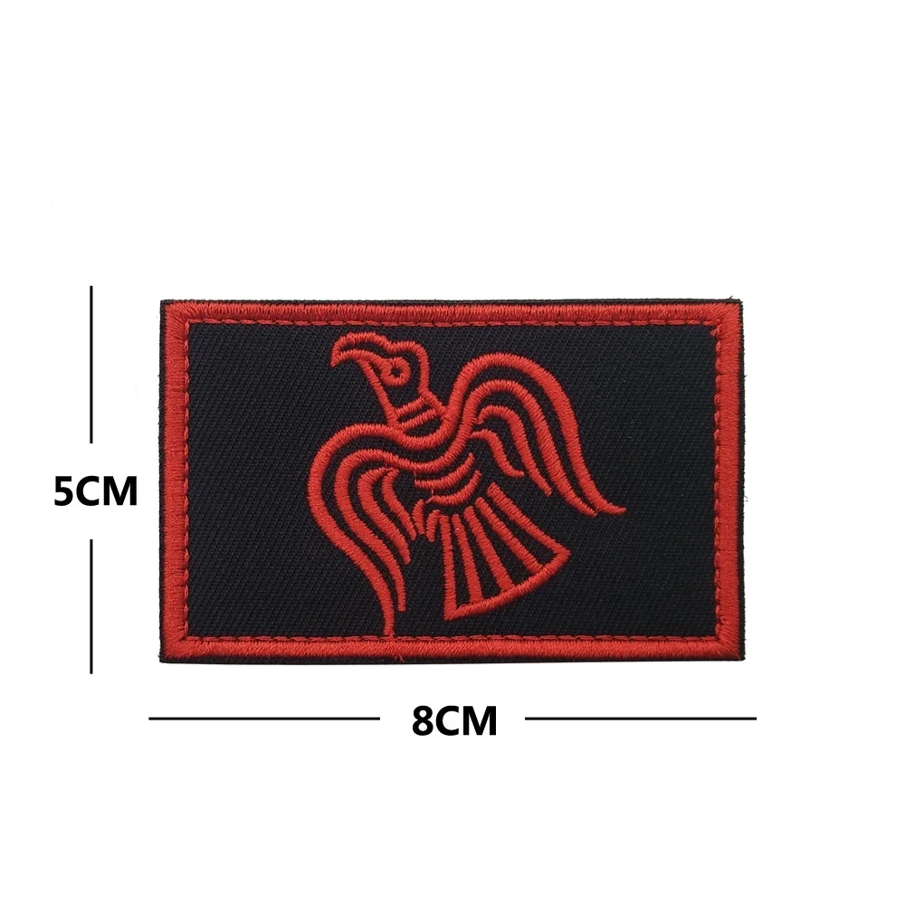 Lobo reflectante infrarrojo IR, PVC VALHALLA, admite un pirata en vivo de nuevo, insignia táctica histórica, parches de apliques para ropa - imagen 2