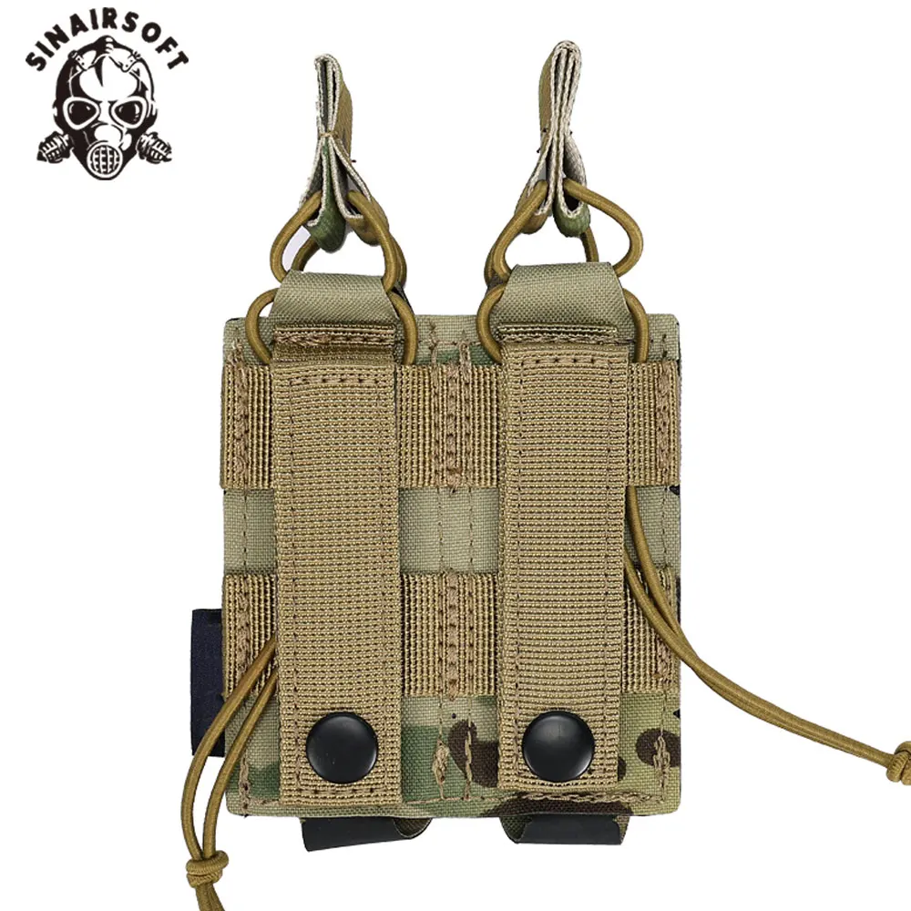 SINAIRSOFT táctico LSR 9mm bolsa para revistas doble Mag Carrier bolsa MOLLE corte láser - imagen 2