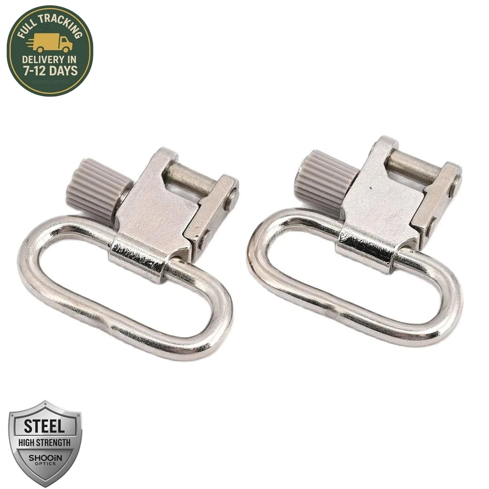 Sparta Bright Silver Sling gira bloqueo desmontable rápido para la mayoría de los rifles de caza correa de hombro de 1 pulgada - imagen 5