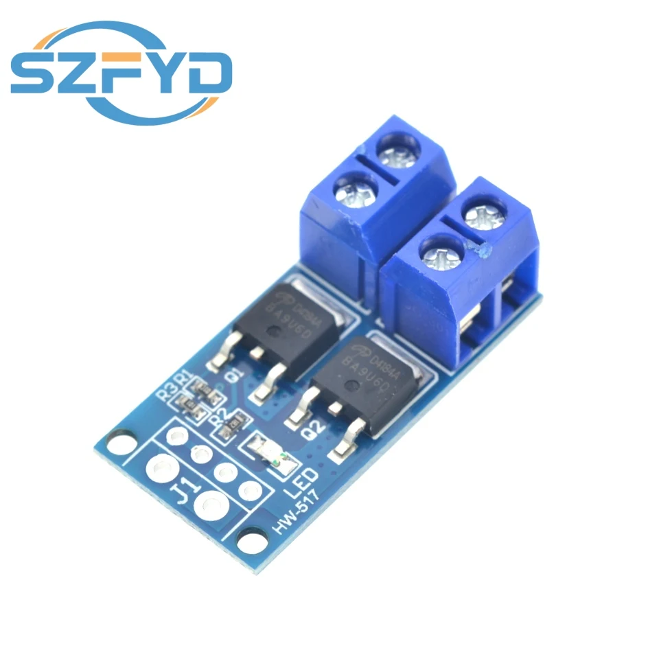 10 Uds 15A 400W MOSFET interruptor de disparo módulo de accionamiento regulador PWM Panel de Control DC 5V-36V tablero de Control de interruptor electrónico - imagen 4