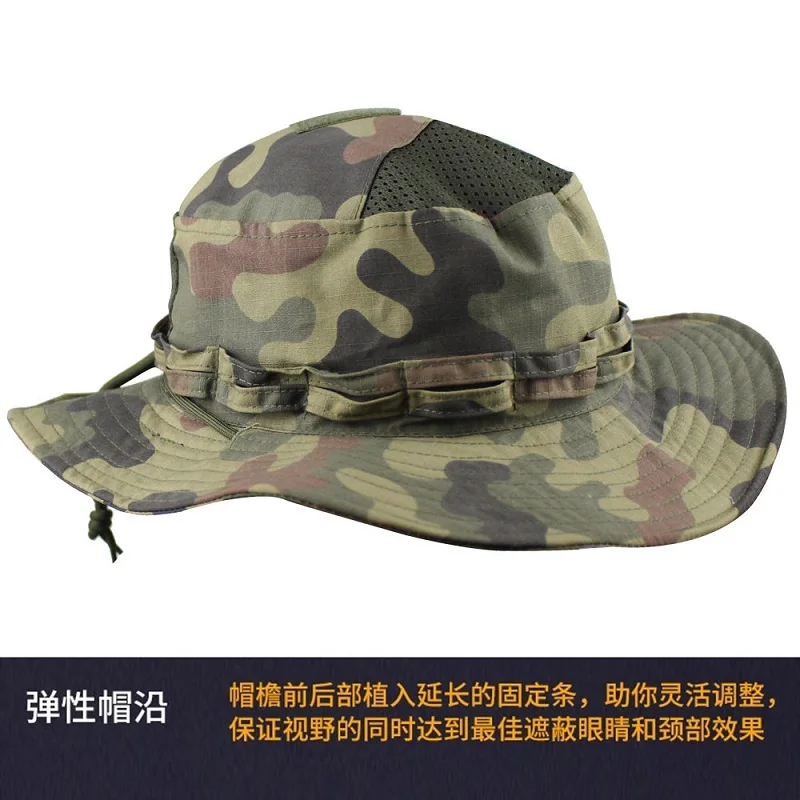 Sombrero pescador camuflaje polaco – Táctico outdoor resistente - imagen 4