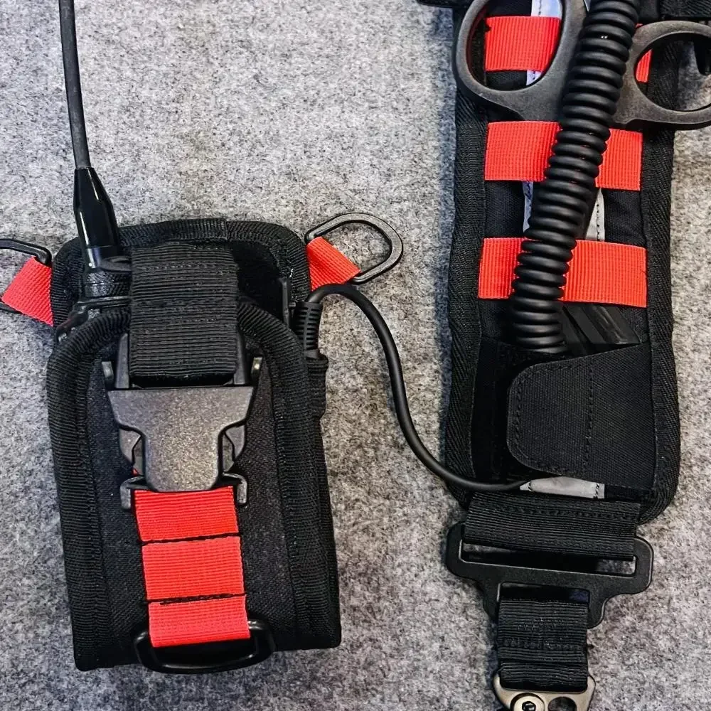 Cordón de bombero T9, Correa multifunción azul llama, estación de mano de rescate, bolso de comunicación, correa de hombro - imagen 2