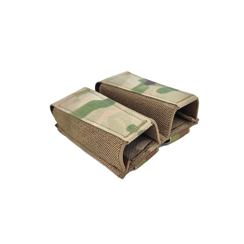 Bolsa táctica para cargador Airsoft GBRS, 9mm, doble Mag, Multicam, elástica, Molle, kit de herramientas, accesorios - imagen 3