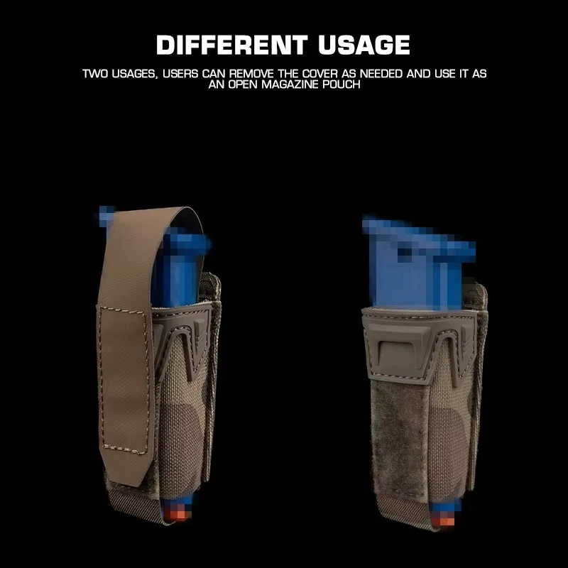 MOLLE Clip K tipo 9MM Mag Pack fijación elástica 9MM bolsa magnética única para accesorios de caza - imagen 4
