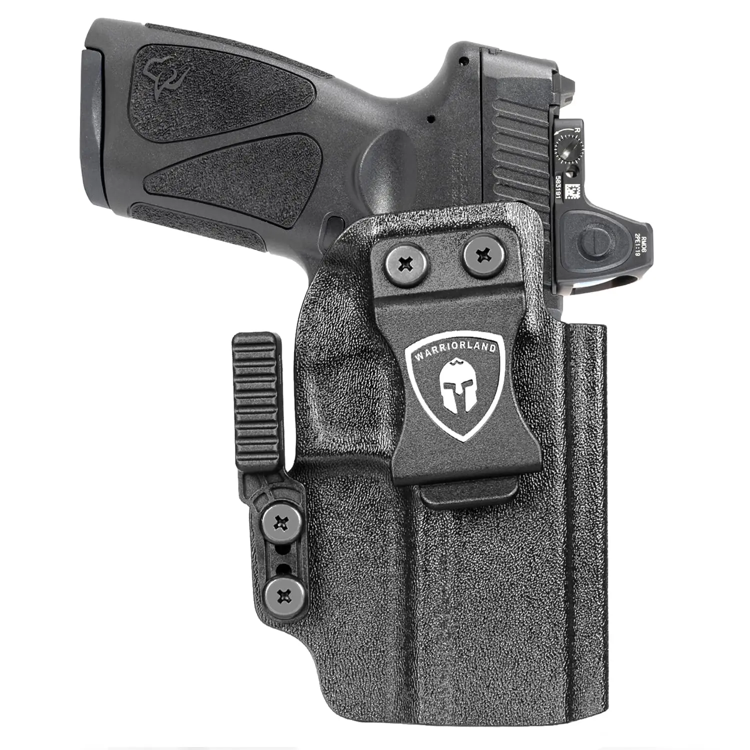 Sólo para Taurus G3, funda IWB Kydex con garra, sonido de clic, fundas de pistola tácticas de extracción rápida, bolsas de pistola derecha, garra 4