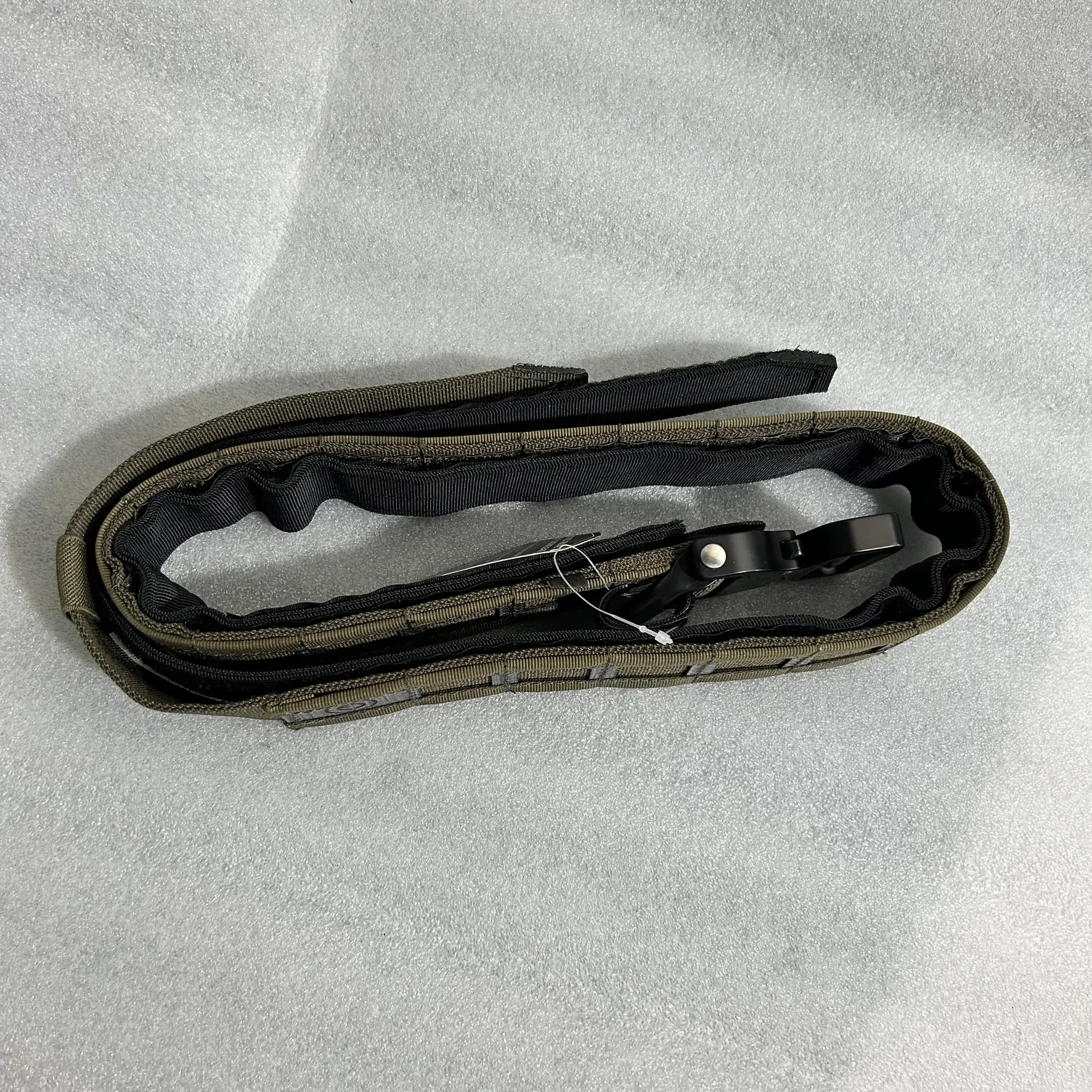 Cinturón de batalla (hebilla metálica austriaca de liberación rápida) - Cinturón rígido táctico de 45 mm con placa Tegris para airsoft, caza y servicio - imagen 4