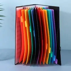 Conjunto 2pcs Sistema carpeta archivos en expansión 12 Compartimentos Caso organizador impermeable para y