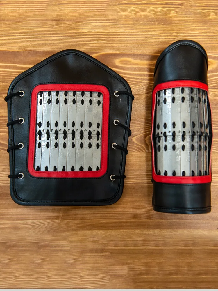 Protector de brazo de Metal, equipo de protección para armadura, Hanfu chino, a juego, 1 par - imagen 2