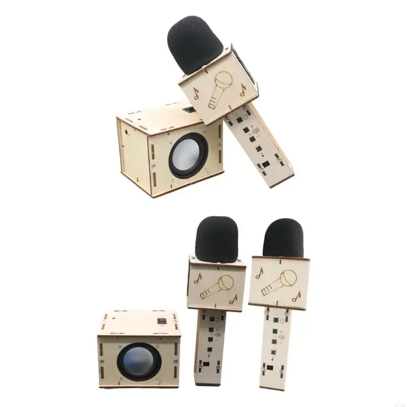 Karaoke infantil DIY con micrófono inalámbrico y altavoz portátil
