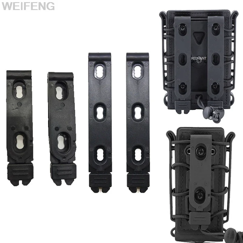 2 unids/set táctico Molle Clip de cintura bolsa de revista abrazadera trasera Clip de fijación MOLLE-LOK K vaina funda Clip de conexión - imagen 2