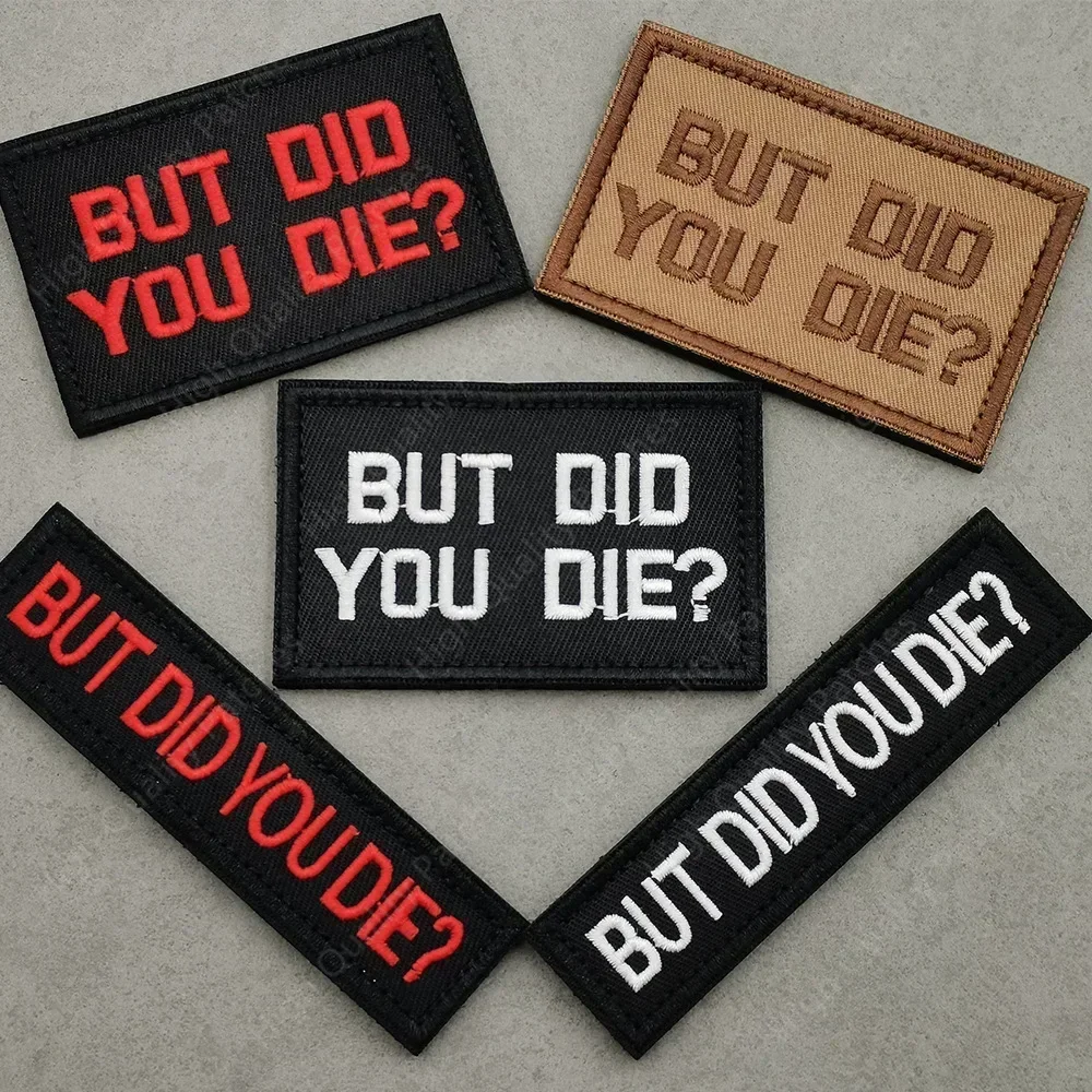 Citas inspiradoras en inglés, parches de gancho y bucle de tela bordada, mochila, insignia de moral táctica, apliques para chaqueta, bolsa vaquera - imagen 3