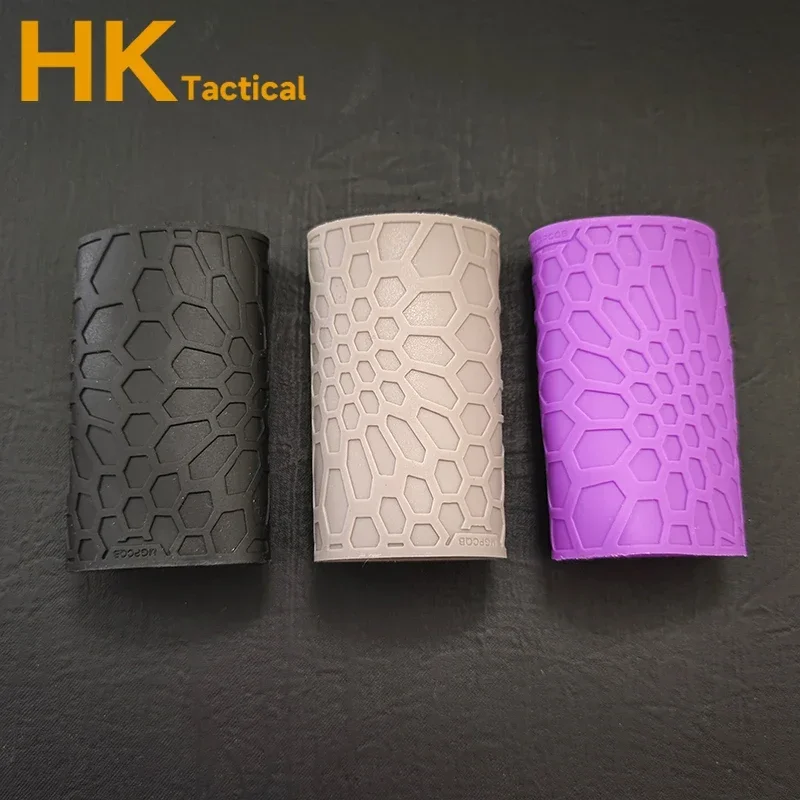 Cubierta antideslizante Universal táctica Airsoft caza pistola G17,18,19,AK,M4 cubierta de goma agarre de mano guante manga Glock mango de pistola - imagen 3