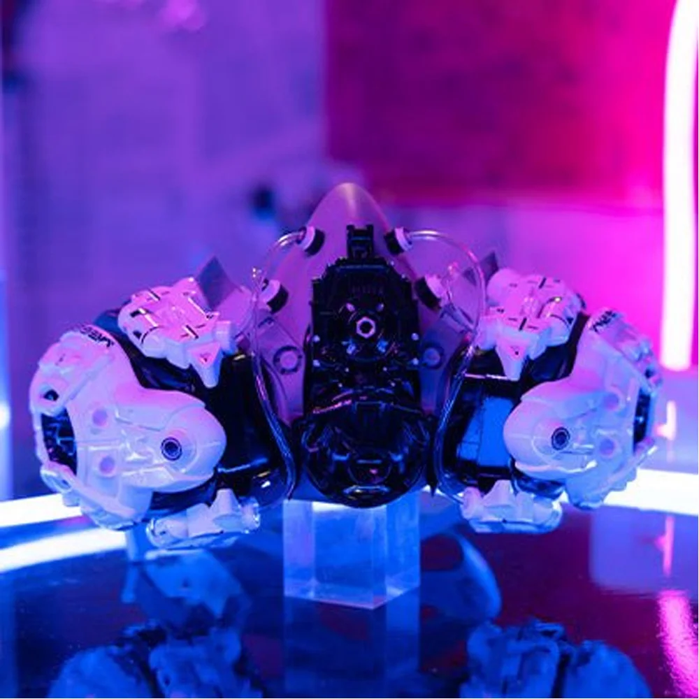 Máscara respiradora Cyberpunk de resina Punk tecnológica para cosplay - imagen 4