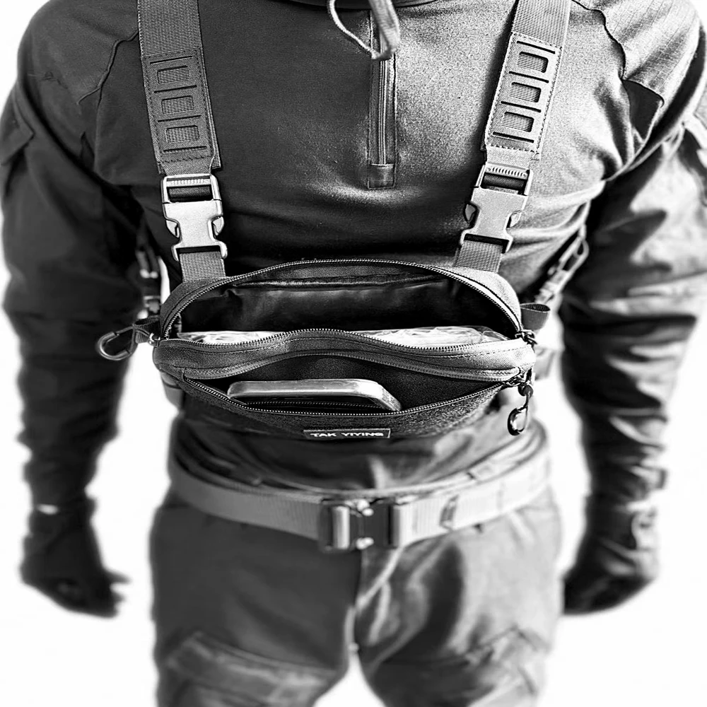 Bolsa de pecho táctica al aire libre, bolsa multifuncional, mochila deportiva para correr, ciclismo, senderismo, Camping, viajes, pesca - imagen 5