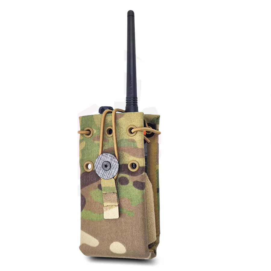 Bolsa de Radio para Walkie Talkie, chaleco táctico Molle, accesorios de salida lateral para UV-5R, UV-82 y UV-9R - imagen 2