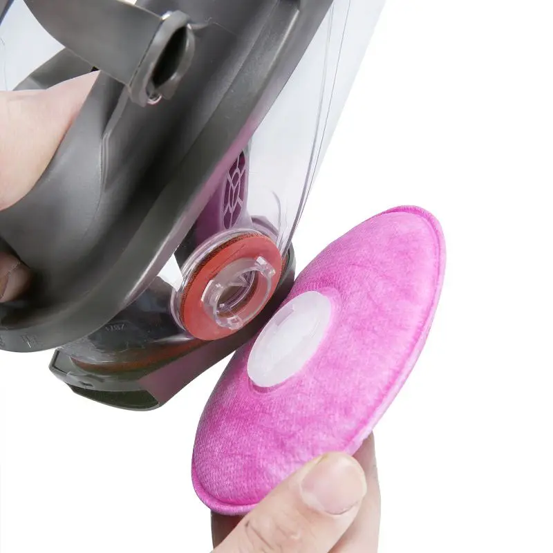 Mascarilla antipolvo 8100 con filtro 2091 de algodón para máquina de pulverización de pintura, respirador reutilizable de partículas de amianto y pulido - imagen 5