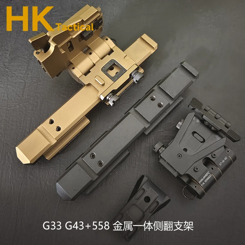 Sistema elevador de montaje abatible de Metal CNC, juego de montaje abatible lateral de 0,41 "5/8" para lupa Eotech G33 G43 558 3X y mira holográfica Exps3 - imagen 4