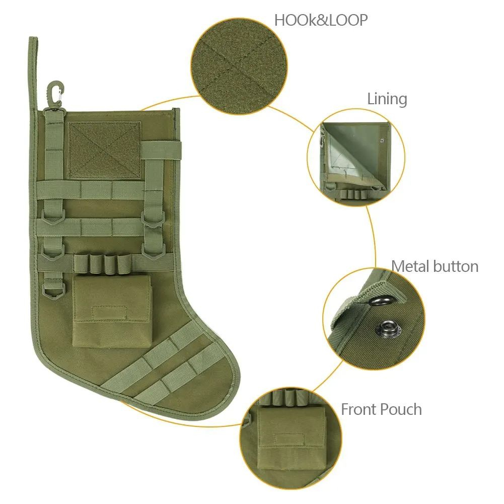 MOLLE-bolsa navideña para calcetines, almacenamiento de herramientas EDC, accesorios para senderismo y caza - imagen 4