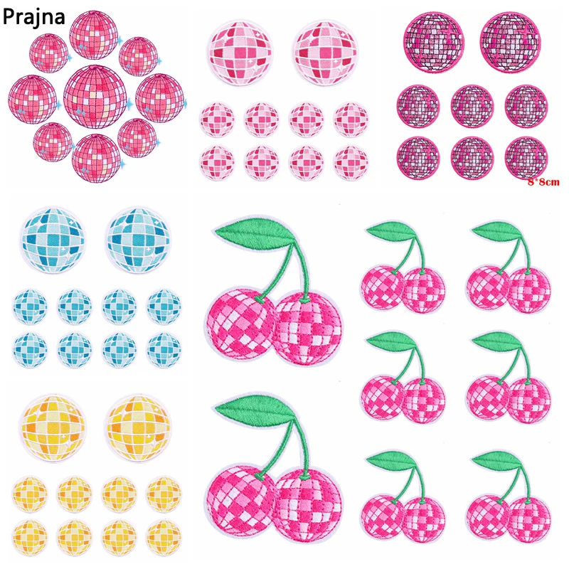 Parche bordado de dibujos animados para ropa, parche adhesivo para planchar, apliques de costura, 10 piezas - imagen 2