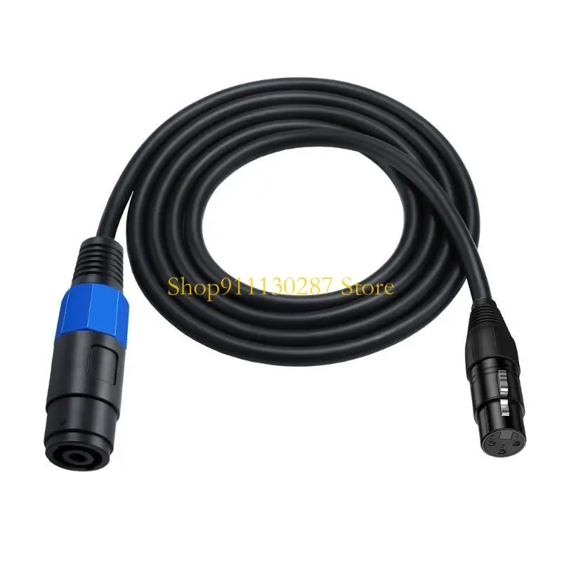 J1HC Speakon a XLR 3pin Cable extensión altavoz femenino con bloqueo torcer - imagen 4