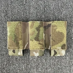 Bolsa táctica para revistas 5,56, bolsa elástica integrada para revistas, chaleco, equipo, portador de placa Multicam, bolsa Triple Mag