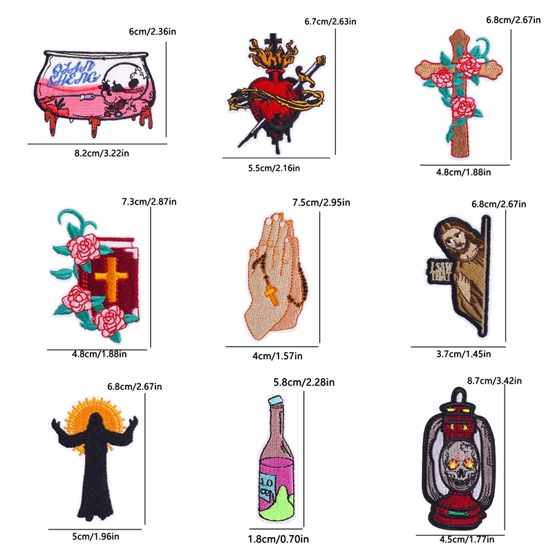 Parches bordados de vaquero del Oeste, Calaveras, huesos de vaca, botas, parches de planchado para ropa, chaquetas, insignias bordadas, 10 piezas - imagen 2