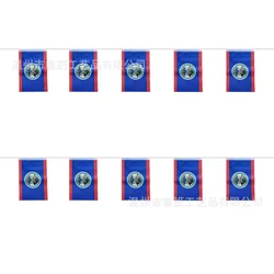SKY FLAG Guirnalda banderines Belice decoración festiva