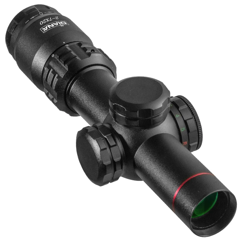 DIANA HD 2-7x20 alcance Mil Dot alcance caza Riflescope alcance iluminación retícula mira Rifle alcance francotirador caza miras - imagen 2