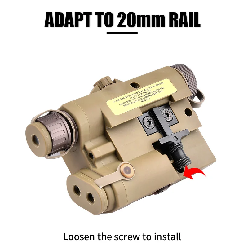 WADSN Airsoft UHP AN PEQ 15 PEQ-15 LA5C rojo punto verde azul láser indicador IR Luz de relleno LED AR15 Fit 20MM Rail caza - imagen 4