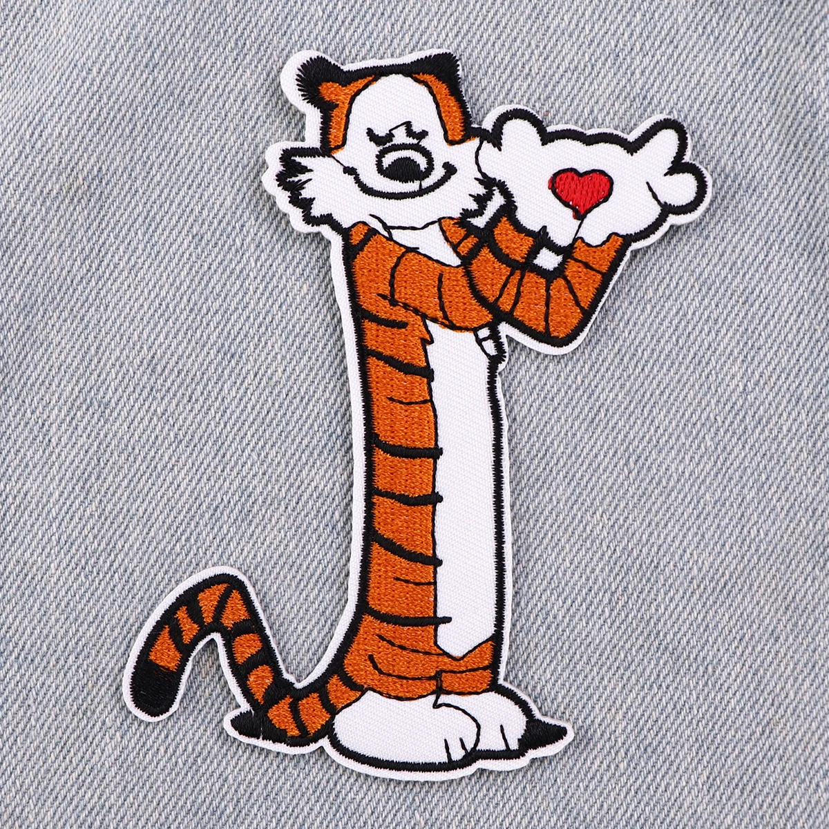 Parche de tigre para planchar ropa, parche bordado de animales de dibujos animados, accesorios de ropa - imagen 2