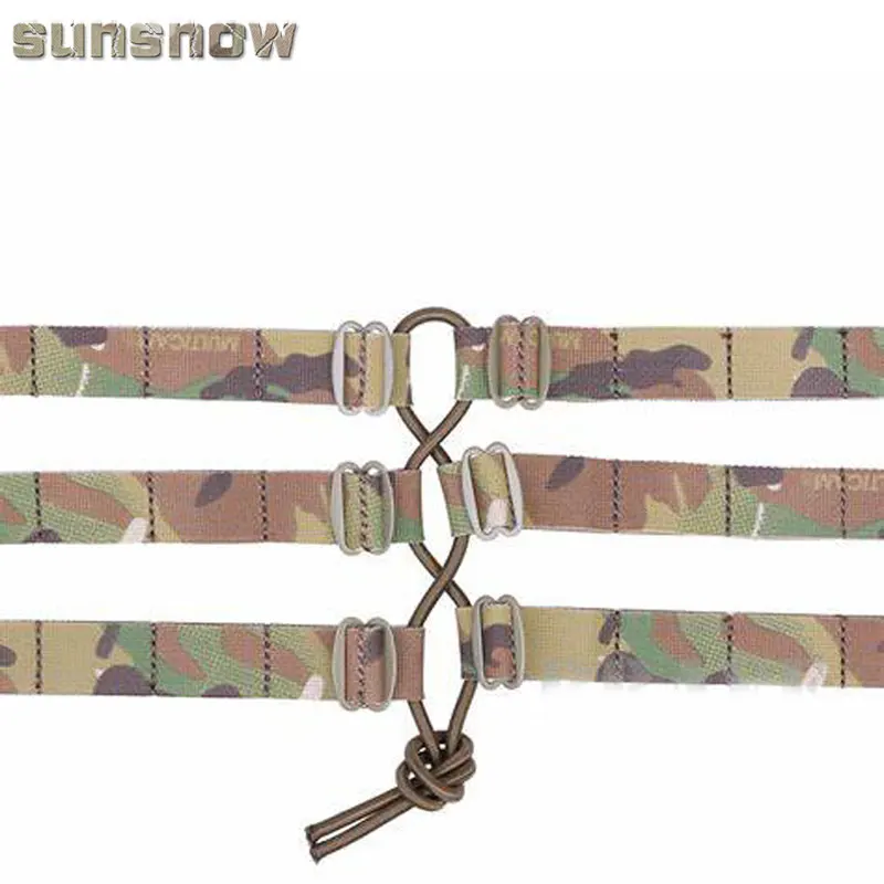 Camuflaje primitivo MCBK CB RG BK chaleco esquelético de 3 bandas cinturón envolvente lateral MOLLE JPC AVS chaleco táctico - imagen 5