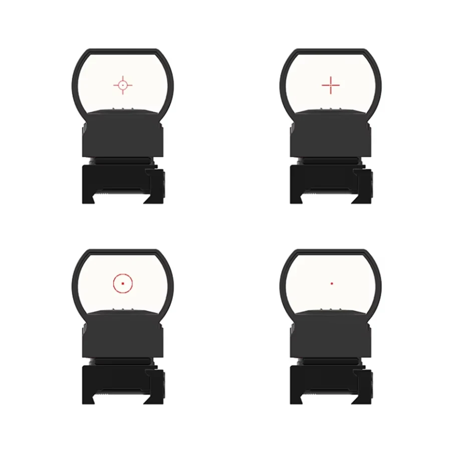 Mira de Punto Rojo VictOptics 1x22x33, Cuatro Tipos de Retículas, Diseñada para Calibres y Municiones Reales, Estilo Táctico - imagen 3