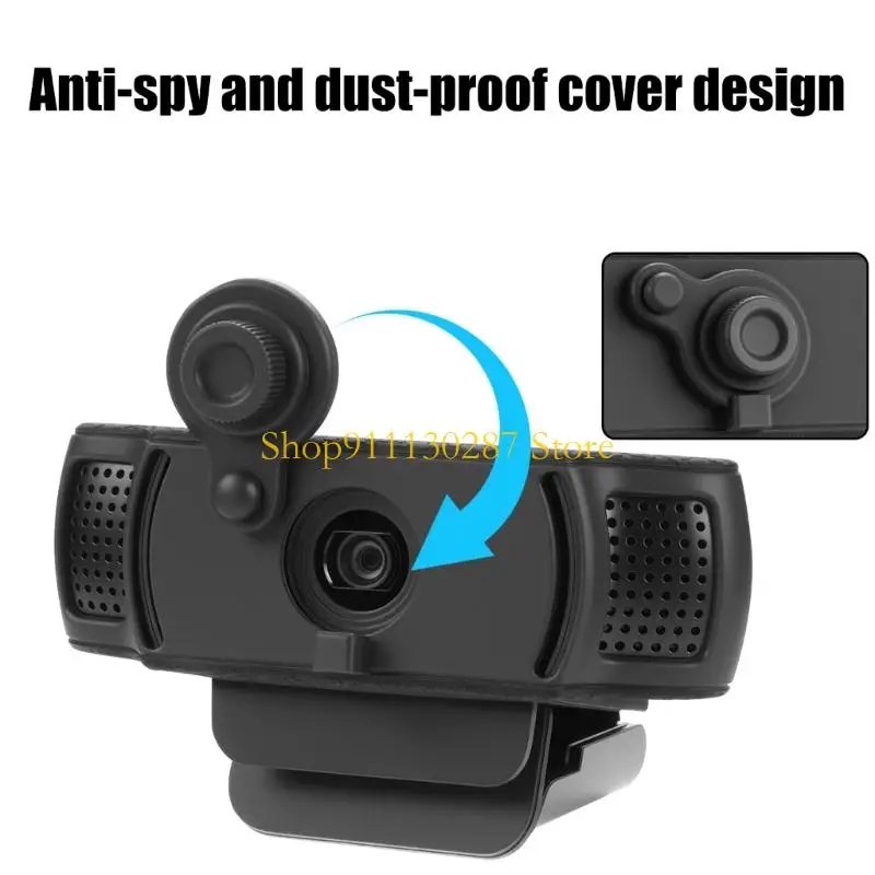 Funda antipolvo J1HC para cámara web, funda protectora silicona suave, cubierta privacidad integrada para dispositivos - imagen 4