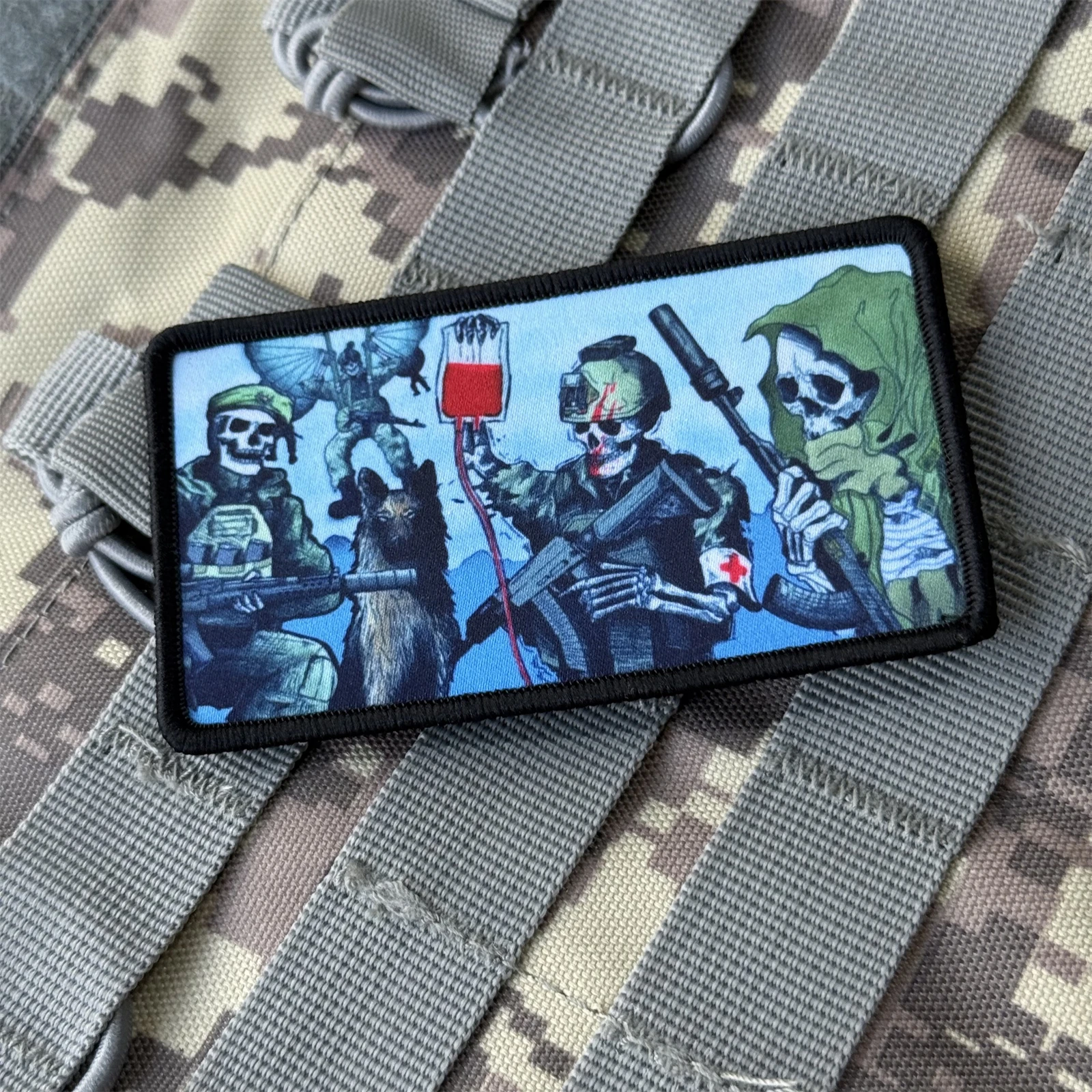 Parche de soldado táctico Chevron, apliques de moral impresos, parches de gancho y bucle para ropa, pegatina divertida para mochila militar de equipo 2A - imagen 5