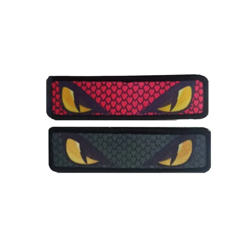 Parche estampado de ojos Boa para ropa, accesorios tácticos y militares, insignia de moral, parches de gancho y bucle, pegatinas para mochila