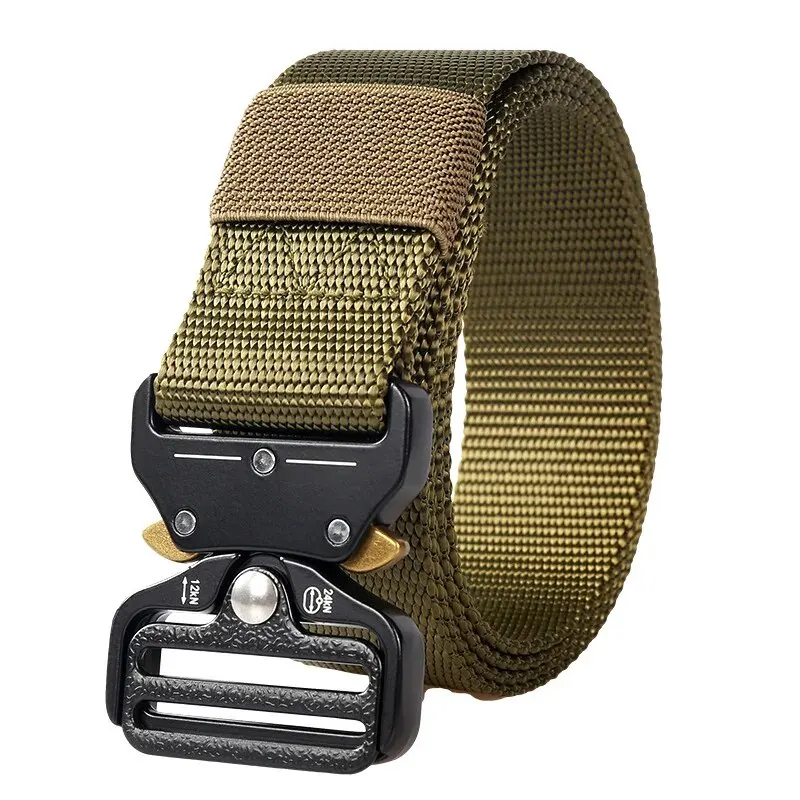 Cinturón táctico ajustable para hombre con hebilla metálica - imagen 3