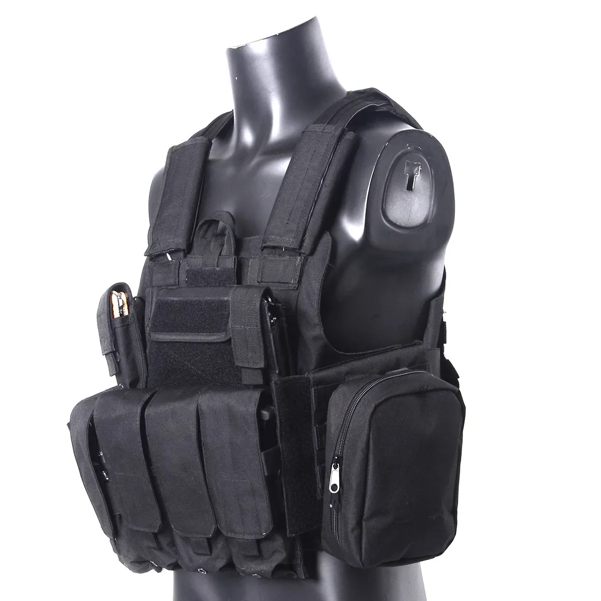 YAKEDA 600D chaleco táctico de caza Molle Carrier Magazine Airsoft Paintball protección al aire libre chaleco SWAT ligero - imagen 4