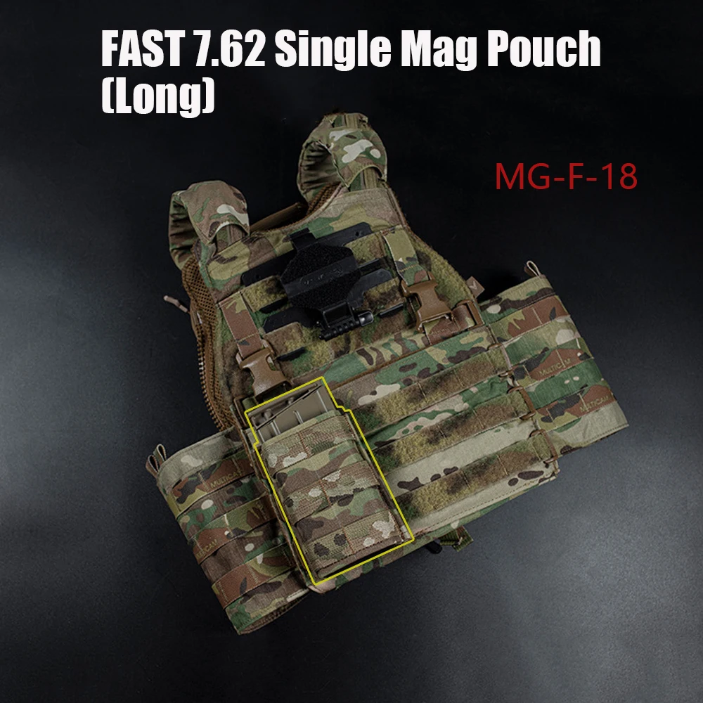 Bolsa táctica individual Mag 7,62 M4 AR15 sistema Molle bolsas de camuflaje Mag Airsoft chaleco de caza cinturón accesorios de Paintball - imagen 4
