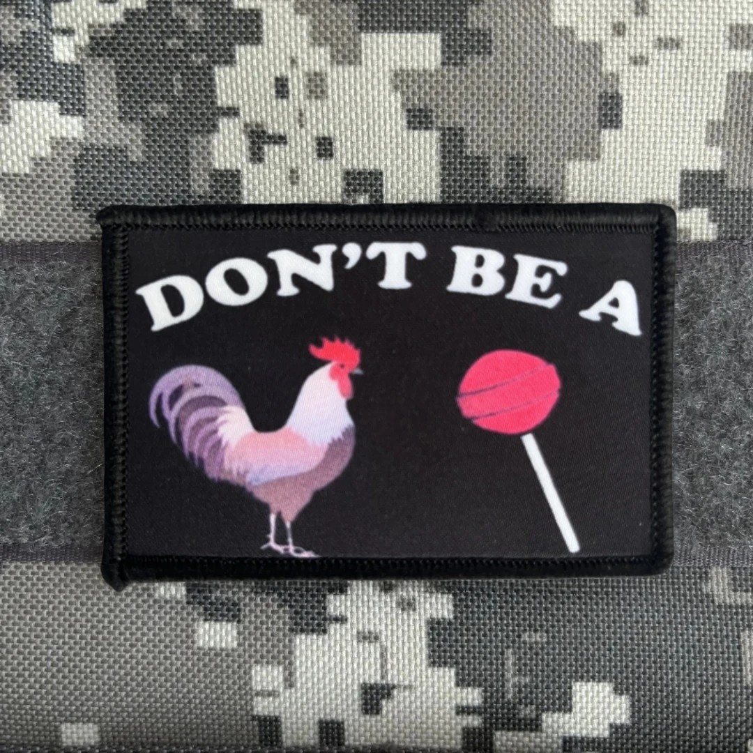 Dont Be A Sucker-insignia de moral táctica, parches de gancho y bucle con estampado para ropa, brazalete del ejército militar, pegatina para mochila - imagen 4