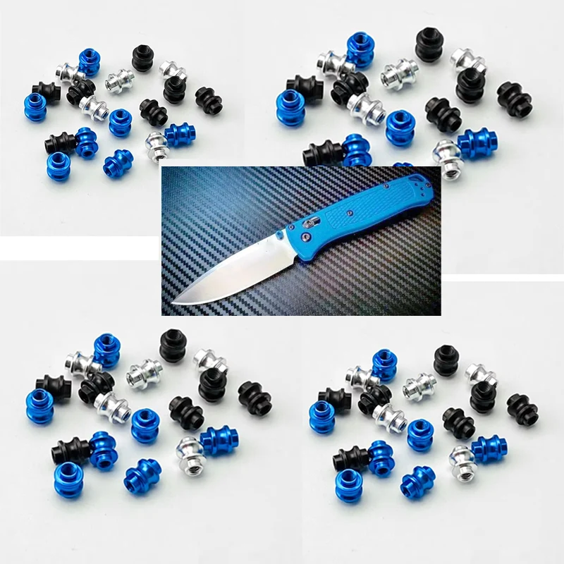 5 unids/lote de tornillo de eje de soporte espaciador/espaciador personalizado de aluminio anodizado para BUGOUT de tamaño completo Benchmade 535