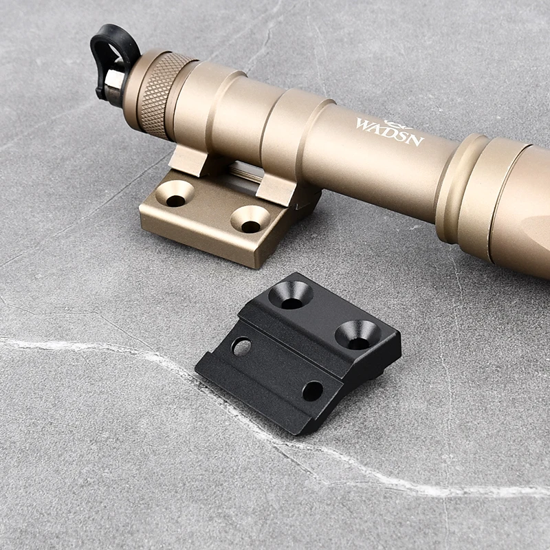 SM-R táctico de montaje de linterna Base MLOK KEYMOD sistema Rail para SF M600 M300 Scout luz Airsoft equipo de caza Fit 20mm Rail - imagen 3