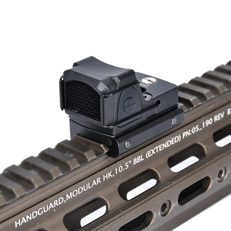 WADSN EOTECH - Lente protectora de punto rojo para mira de rifle, accesorio protector de malla metálica Airsoft - imagen 4