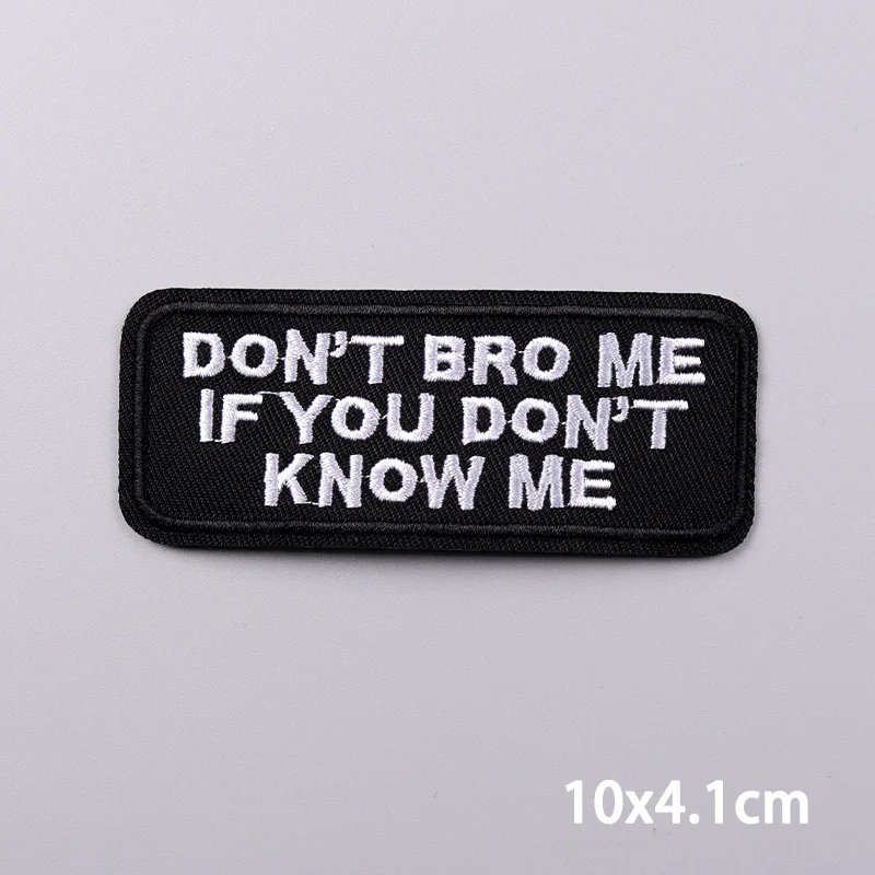 Parche de letras con eslogan, parches bordados, apliques, suministros de costura para planchar, insignias de decoración, parches fusibles para accesorios de chaqueta DIY - imagen 5