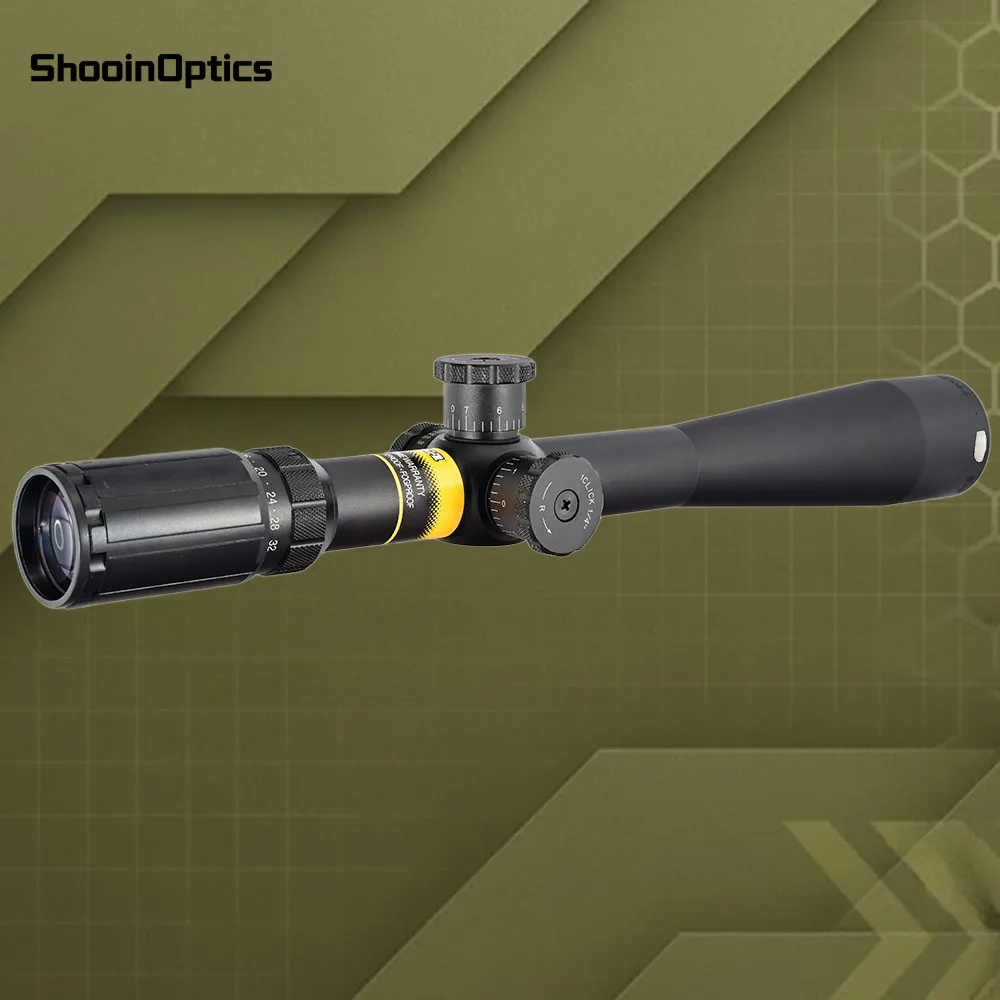 SWF 8-32x44 SFP Riflescope 30mm Tubo 1/4 MOA Óptica de caza y tiro de precisión - imagen 4