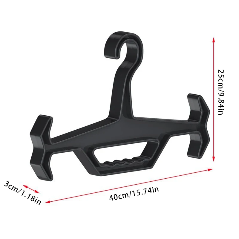Colgador multifuncional para chaleco táctico, colgador de exhibición para ventilador militar, adiestramiento al aire libre, colgador de plástico antideslizante grueso, 1 ud. - imagen 4